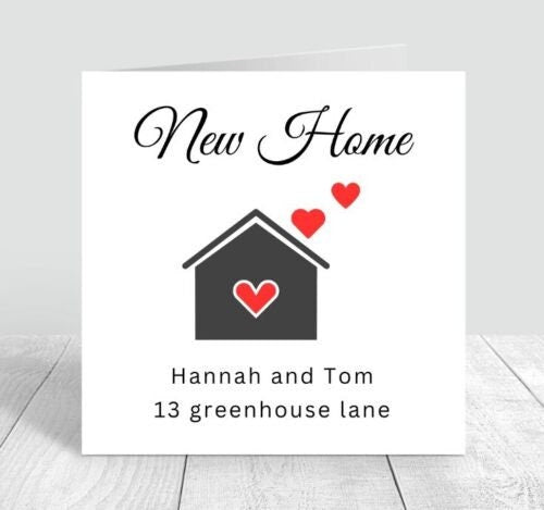 Happy New Home Card, Congratulations On New Home Card, New House Card, 6x6