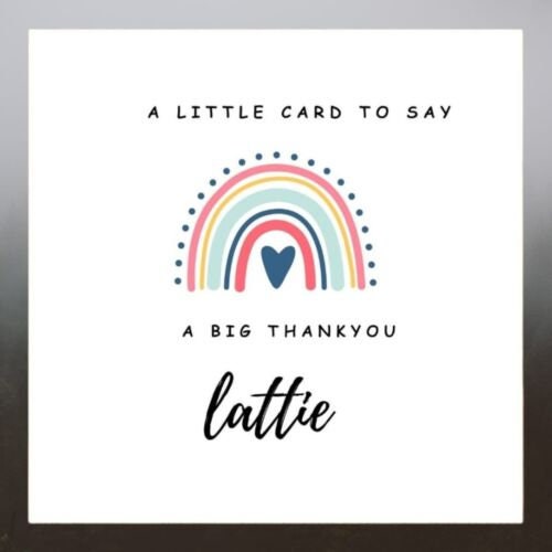 Personalised Teacher Thank You Card End Of Term Teacher Card End Of School 6x6