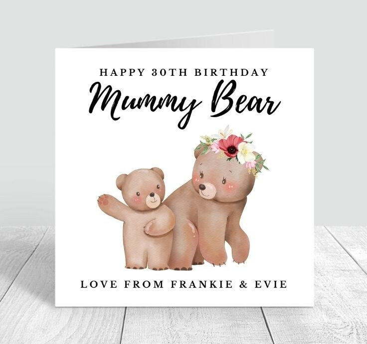 Personalised |Mum And Me Card, Happy Birthday Card For Mum, Mummy Birthday 6x6