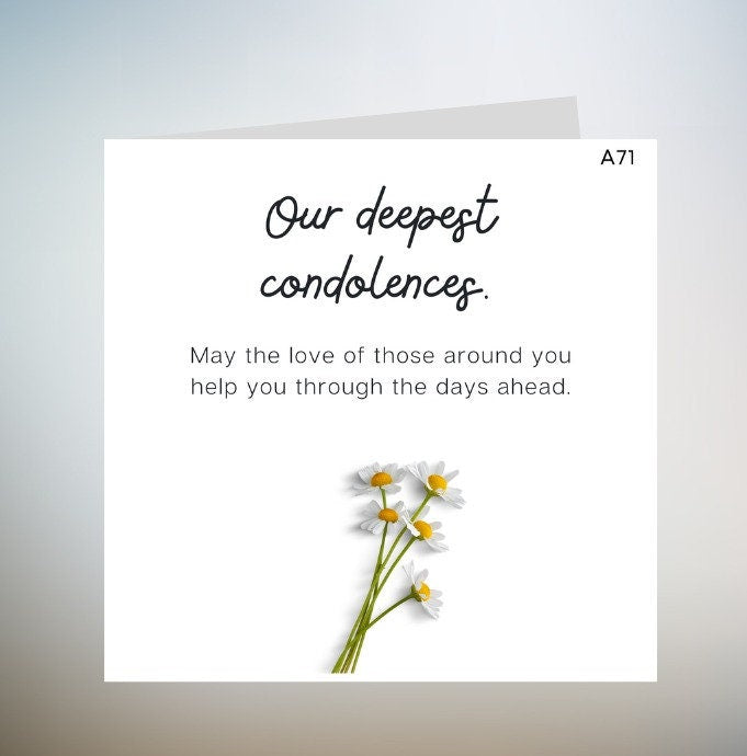 Thinking of You Card, Friend Sympathy Gift, Stay Strong, Thinking Of You Card To Friend, Friend Bereavement Card, Sorry For Your Loss 6x6