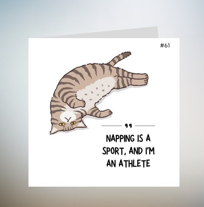 Human servant birthday card | cat dad cat mum cat birthday card | funny birthday card from cat | happy birthday card from the cat 6x6