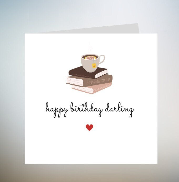 Best Friend Birthday Card, Birthday Card For Friend, Friend Birthday Gift, Birthday Card For Friend, Best Tea Card, Tea Lover, My Bestie 6x6