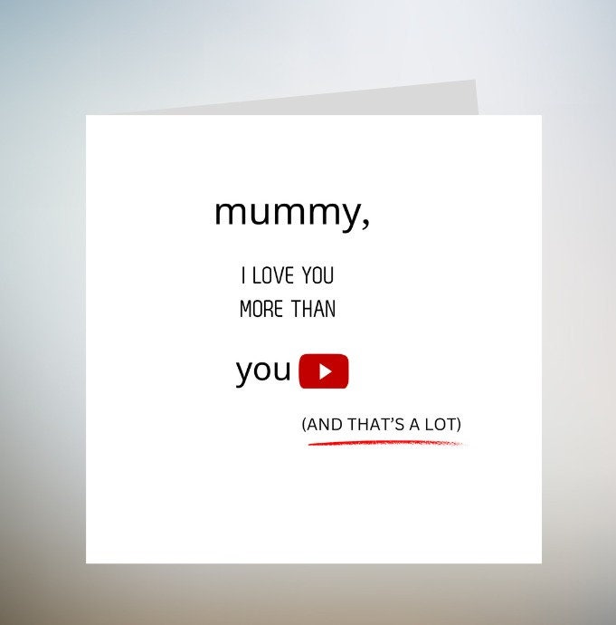 Card For Mum Mothers Day Birthday Funny Cute Nice Mam Mom Grandma Nanna I Love You More Than Youtube 6x6