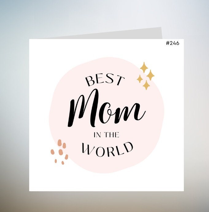 Best In The World Mothers Day Card, Mothers Day Card, Mothers Day Card, Card For Mothers Day, Special Card For Mothers Day, Mothers Day 6x6