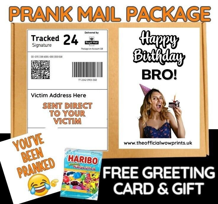 Prank Funny Happy Birthday Birthday Bro! Prank Mail Postal Package Joke Birthday