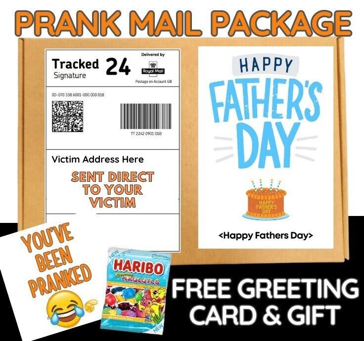 Prank Funny HAPPY FATHER'S DAY Post Prank Mail Postal Package Adult joke