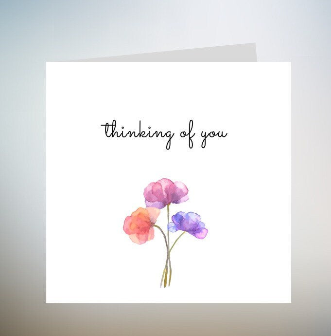 Thinking of You Card, Sending You Love and Strength Card, Positive Card, Encouragement Card For Daughter, Motivational Friendship Card 6x6