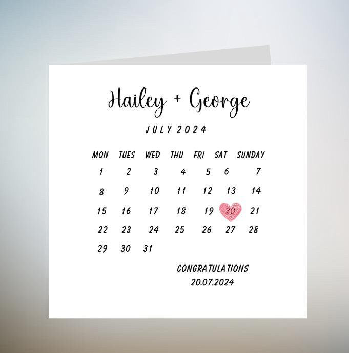 Wedding Save The Date Cards With Envelopes, Minimalist Save The Date Cards, Simple Save The Dates, Modern Save Our Date Wedding 6x6