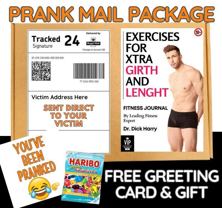 Prank Mail Package ,Exercise For Extra Length,Adult joke prank Sent directly to the victim