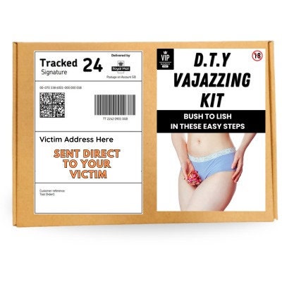 Prank Mail Package D T Y VAJAZZING KIT,Adult joke prank Sent directly to the victim