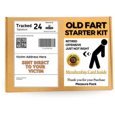 Prank Mail Package OLD FART STARTER KiT,Adult joke prank Sent directly to the victim
