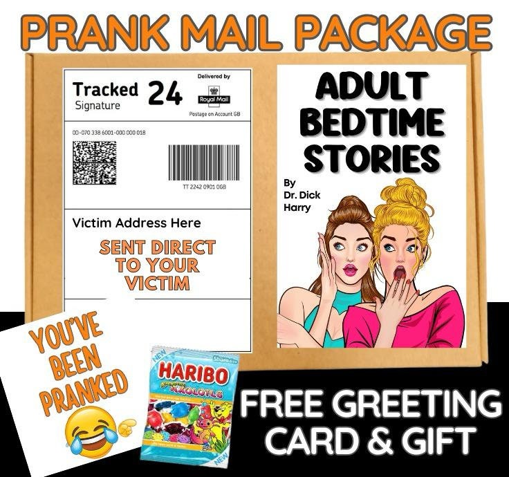 Prank Mail Package Adult Bed Time Stories ,Adult joke prank Sent directly to the victim