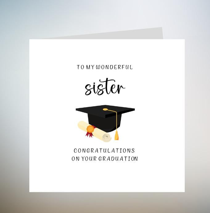 Personalised Graduation Card, Class of 2024 Card, Celebration Card, University Card, Graduated, Congratulations On Your Graduation, 6x6