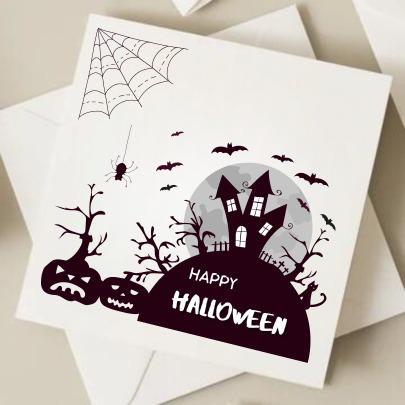 Personalised Halloween Card, Halloween Card, Girls, Boys, Halloween, Personalised Halloween Card, Ghost Frankenstein Mummy Card 6x6