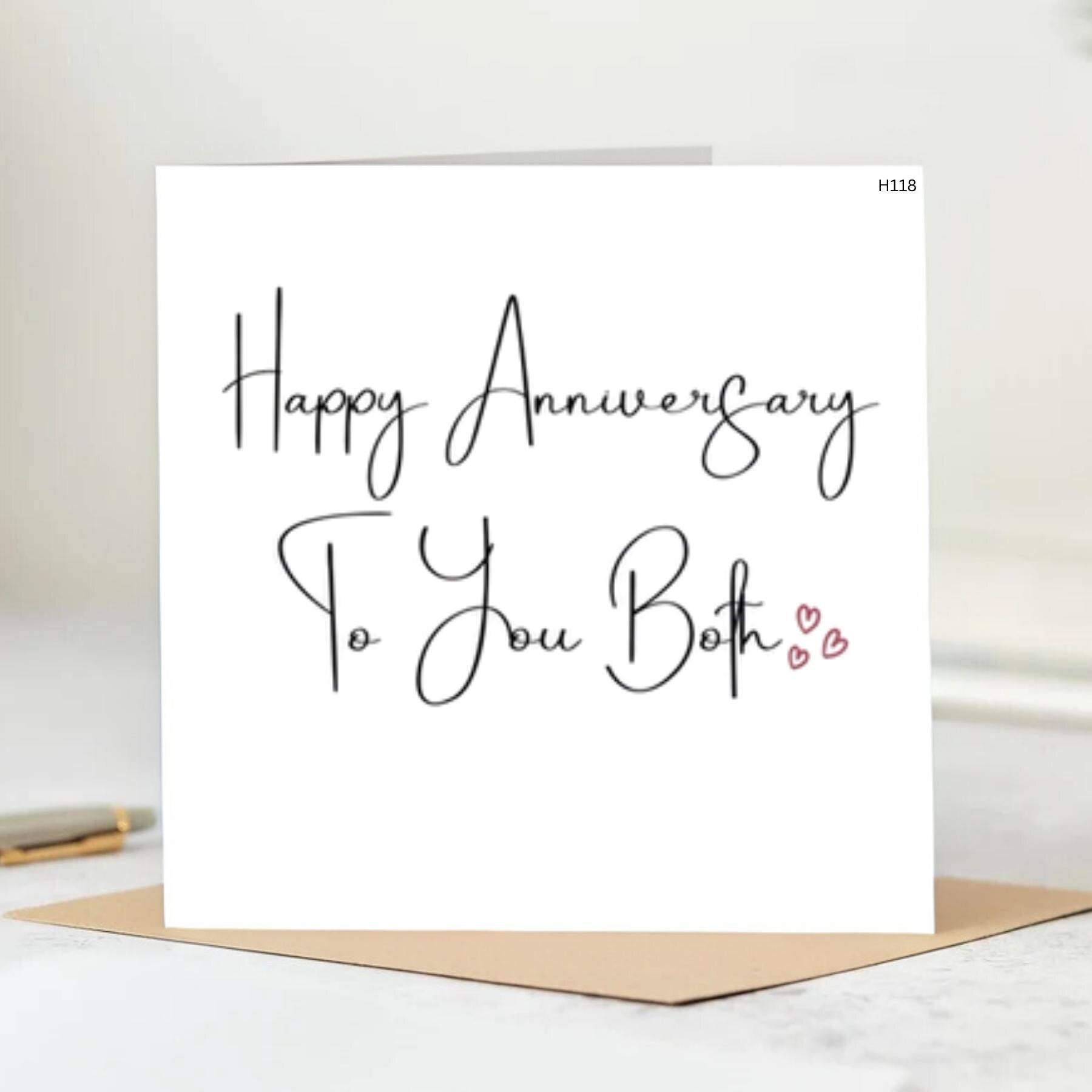 Wedding Anniversary Card, Happy Anniversary Card, Personalised Anniversary Card For Him, Husband Anniversary Card, For Wife, Boyfriend, 6x6