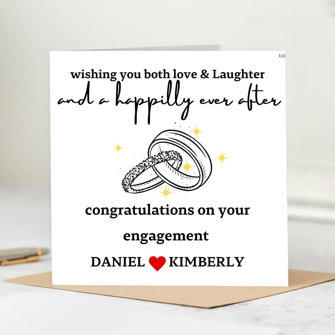 Congratulations Wedding Card, Happily Ever After Card,Marriage Congratulations Card,Friend Wedding Card,Congrats Wedding Card, Newlyweds 6x6
