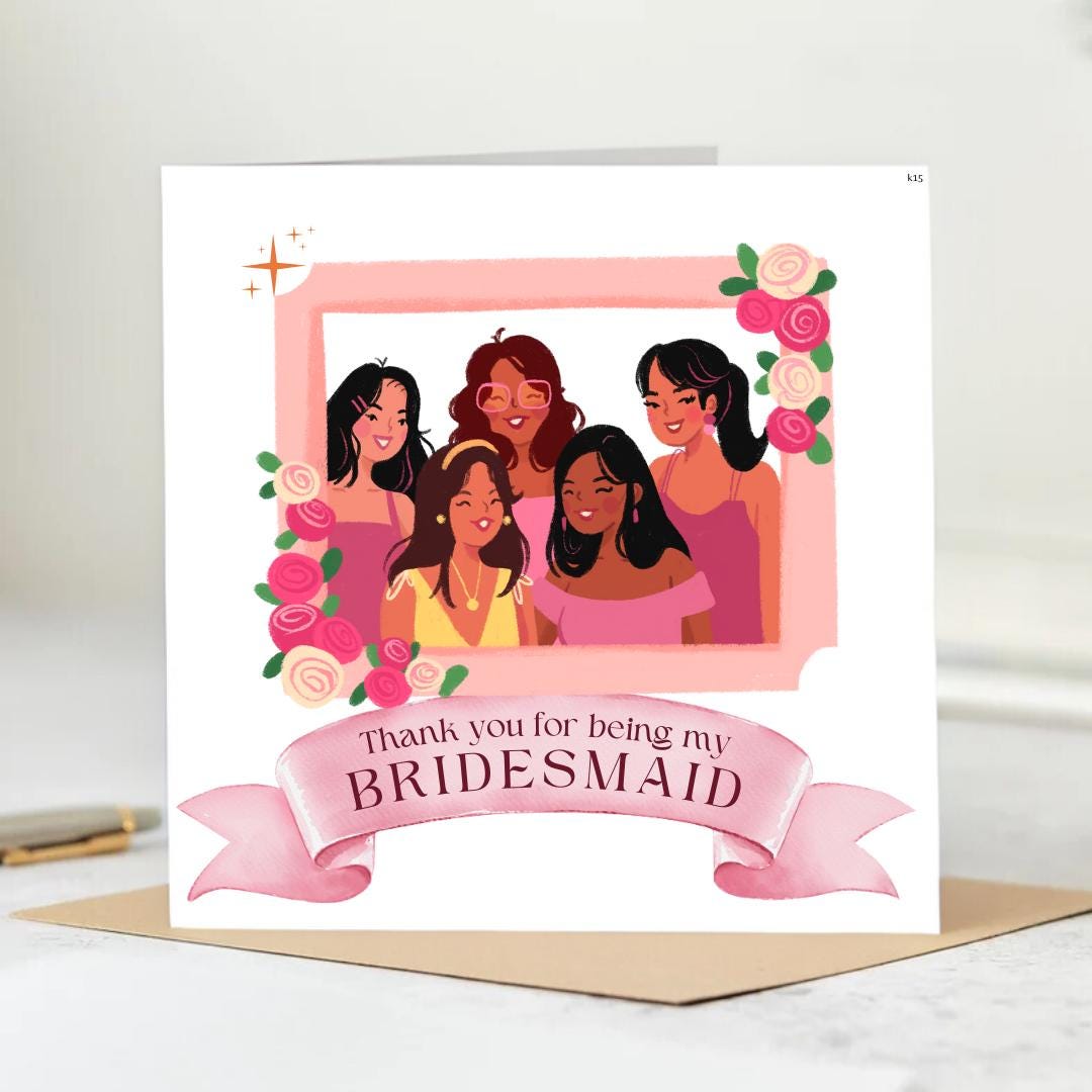 Personalized maid of honor wedding day card -card for maid of honor- to my maid of honor on my wedding day card- 6x6 white hammered card.6x6