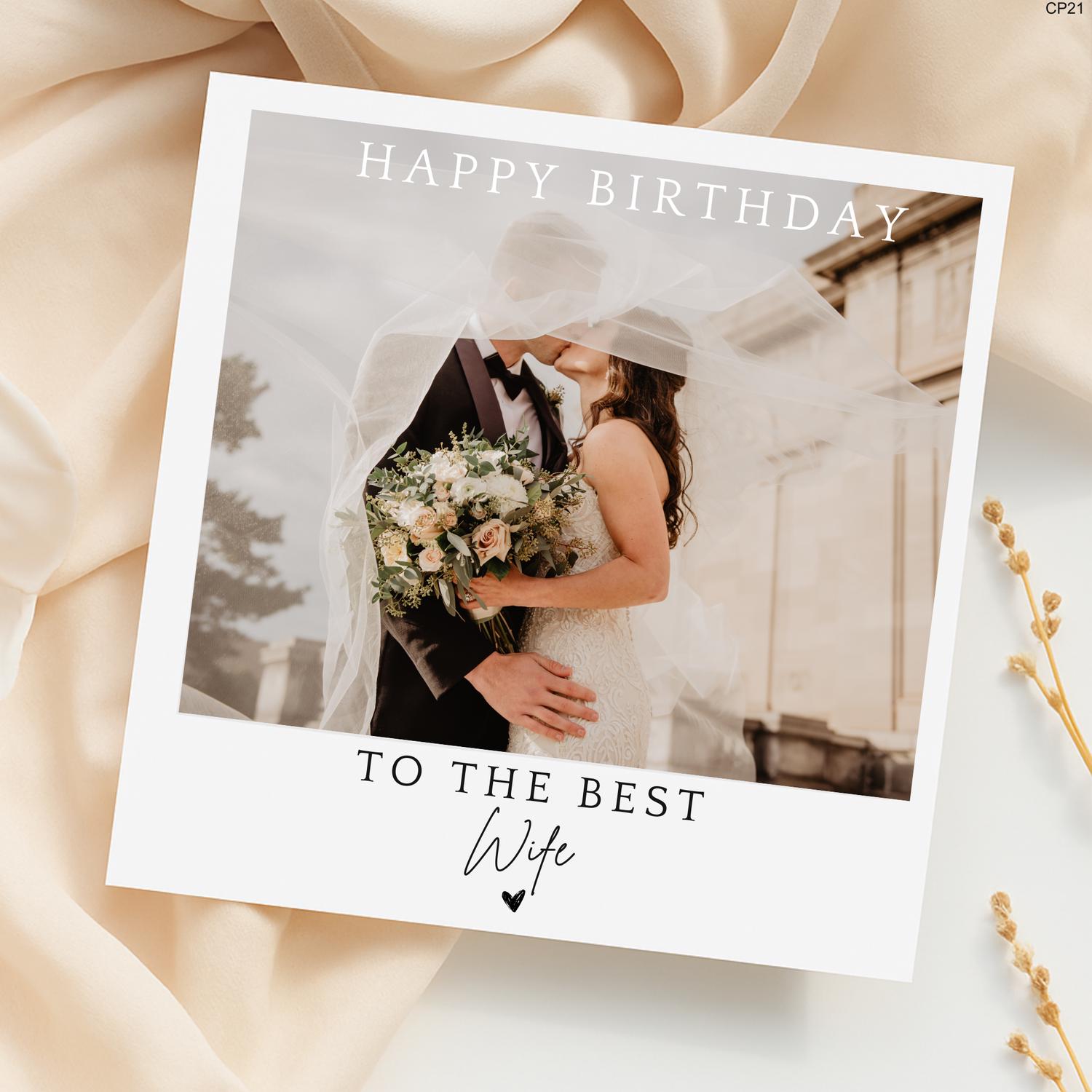 Custom Photo Keepsake Card: Personalized Birthday, Anniversary, Wedding