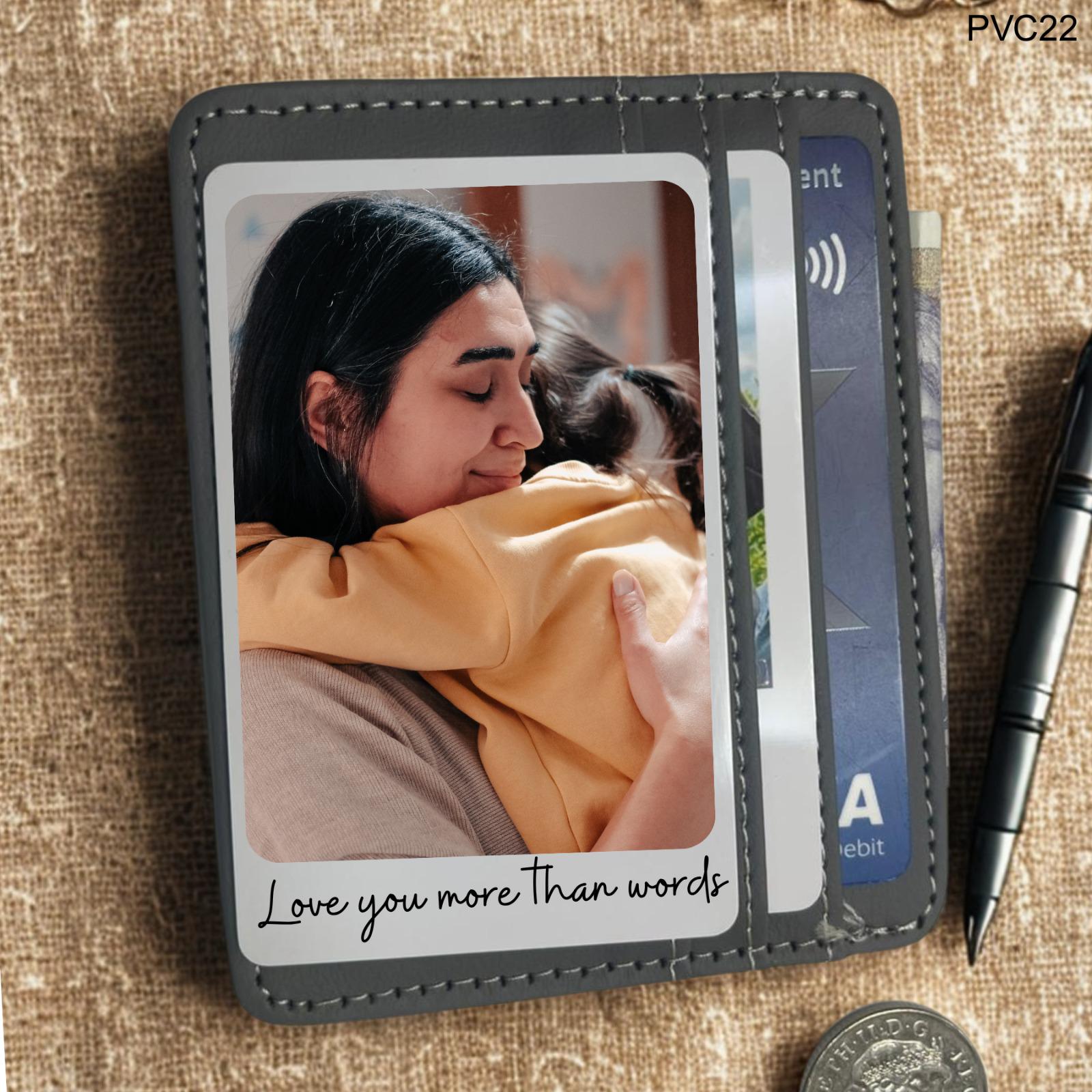 Personalized Photo Wallet Card: Custom PVC Keepsake Gift