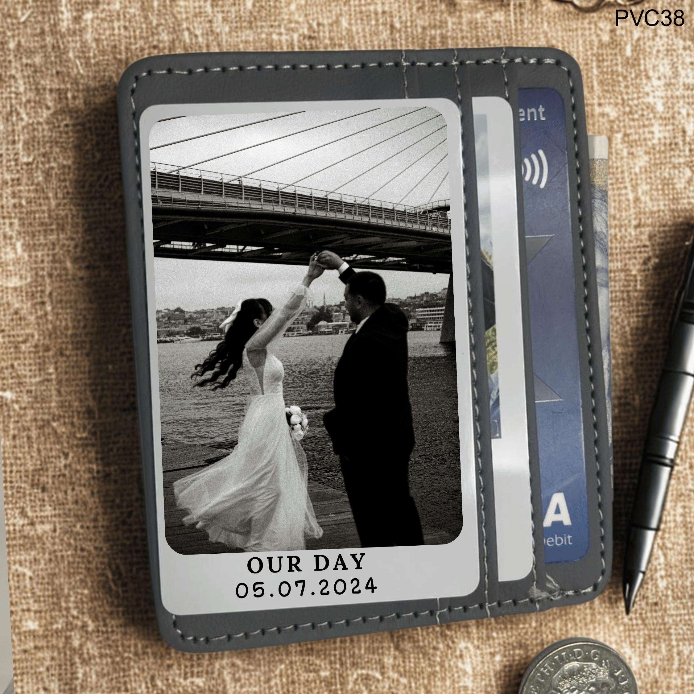 Personalized Photo Wallet Card: PVC Anniversary Keepsake