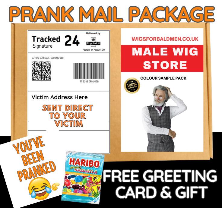 Prank Mail Package: Funny Gag Gift with Greeting Card & Candy
