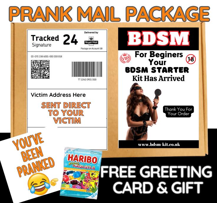 Prank Mail Package: Funny Gag Gift with Candy & Greeting Card