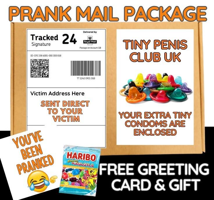 Funny Prank Mail Package: Adult Joke with Free Candy Card
