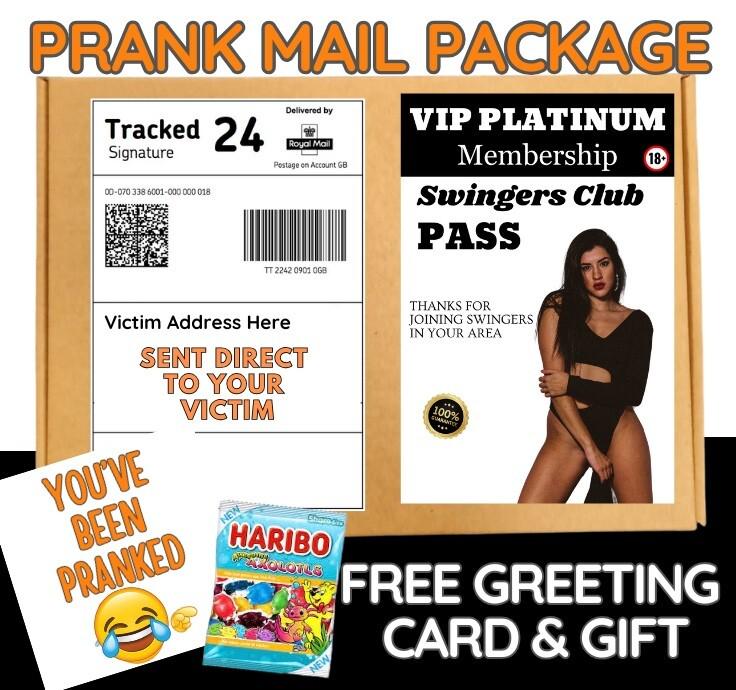 Funny Prank Mail Package: Swinger's Club Gag Gift