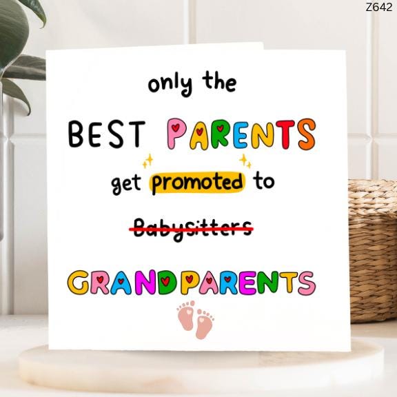 Best Parents Get Promoted to Grandparents, Parenthood Gift for Grandparents, Family Announcement, Promotion to Grandparents, Funny Parenting