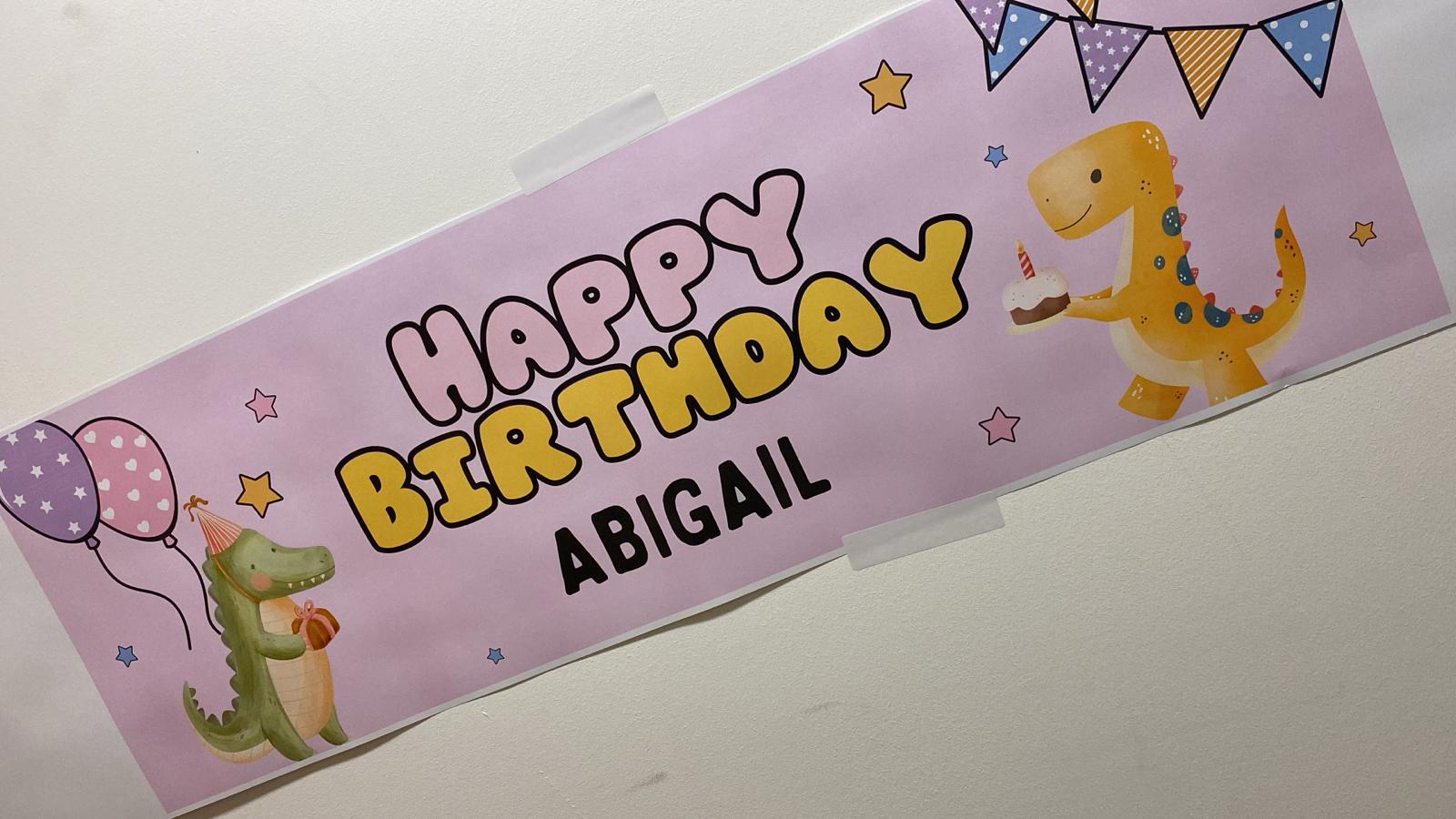 2x Personalised Birthday Photo Banners - 1st, 18th, 50th Party Decoration for Any Event