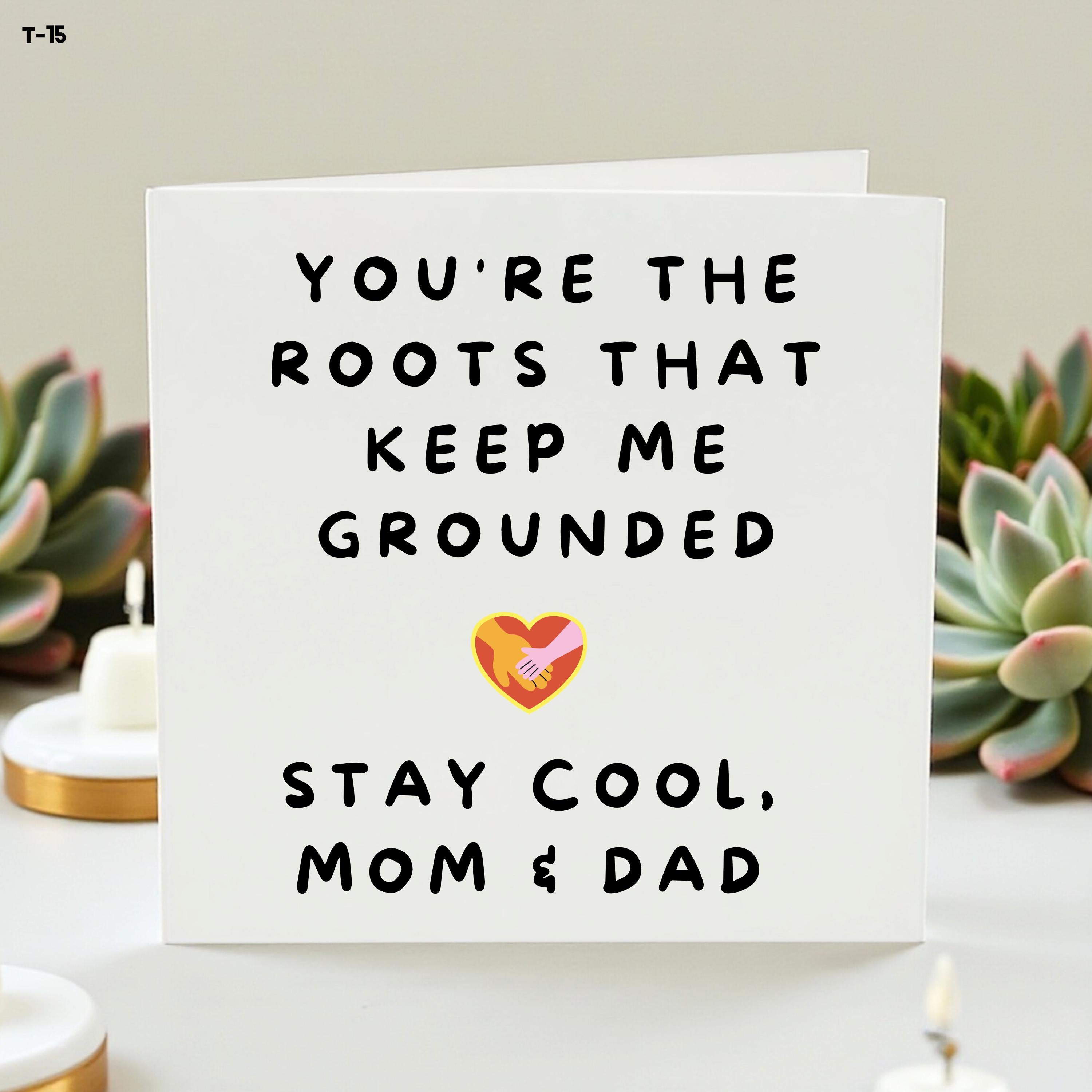 Parents Thank You Card, Best Parents Ever Card, Mum and Dad Appreciation Card, Thankful Parents Gift, Personalised Family Card 6x6