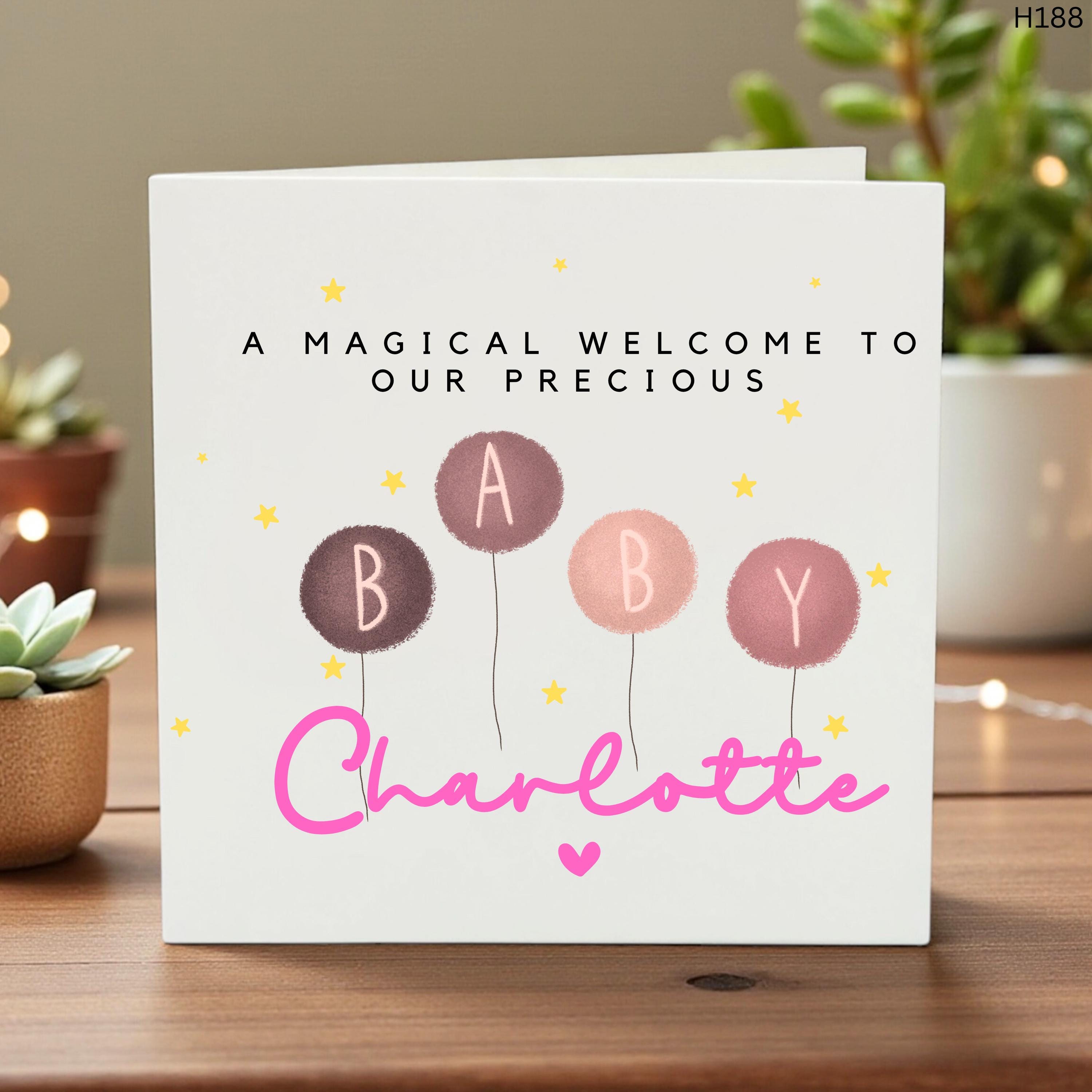 Welcome to the World card-Greeting Card - Baby Shower Card-Personalized Baby Card β Custom Newborn Greeting Card