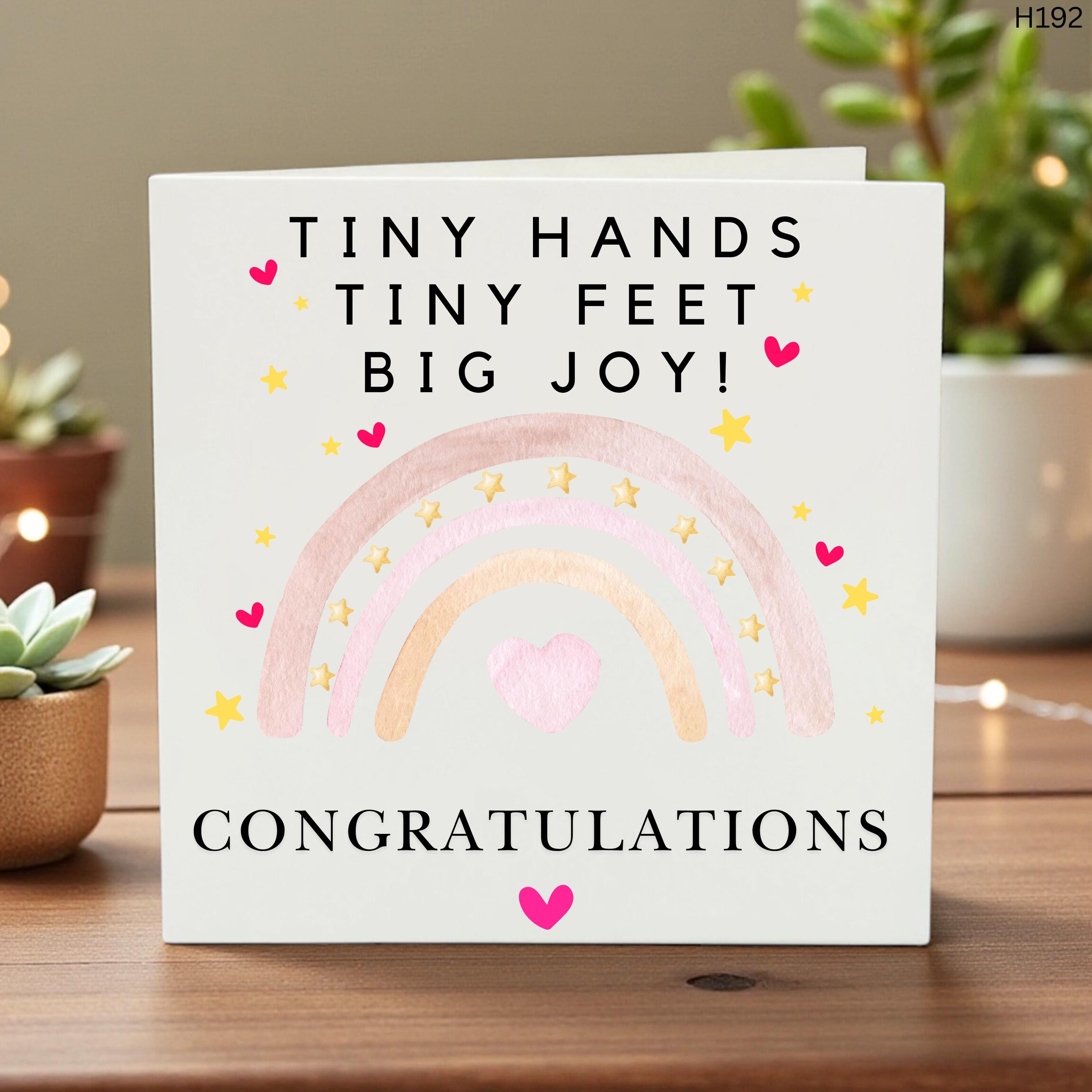 Congratulations on the Birth of Your Beautiful baby-Greeting Card - Baby Shower Card-Personalized Baby Card β Custom Newborn Greeting Card