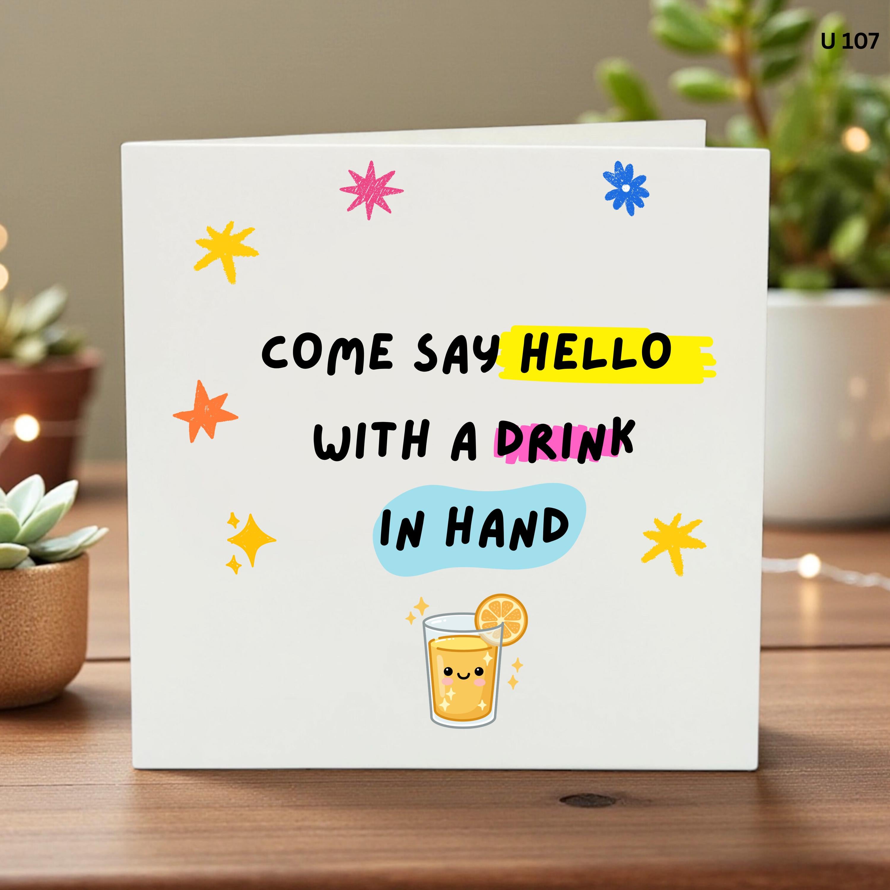 Funny Invitation Card, Drinks with Friends Card, Casual Meetup Invite, Socializing Greeting Card, Birthday Drink Invite, Let’s Get Drinks