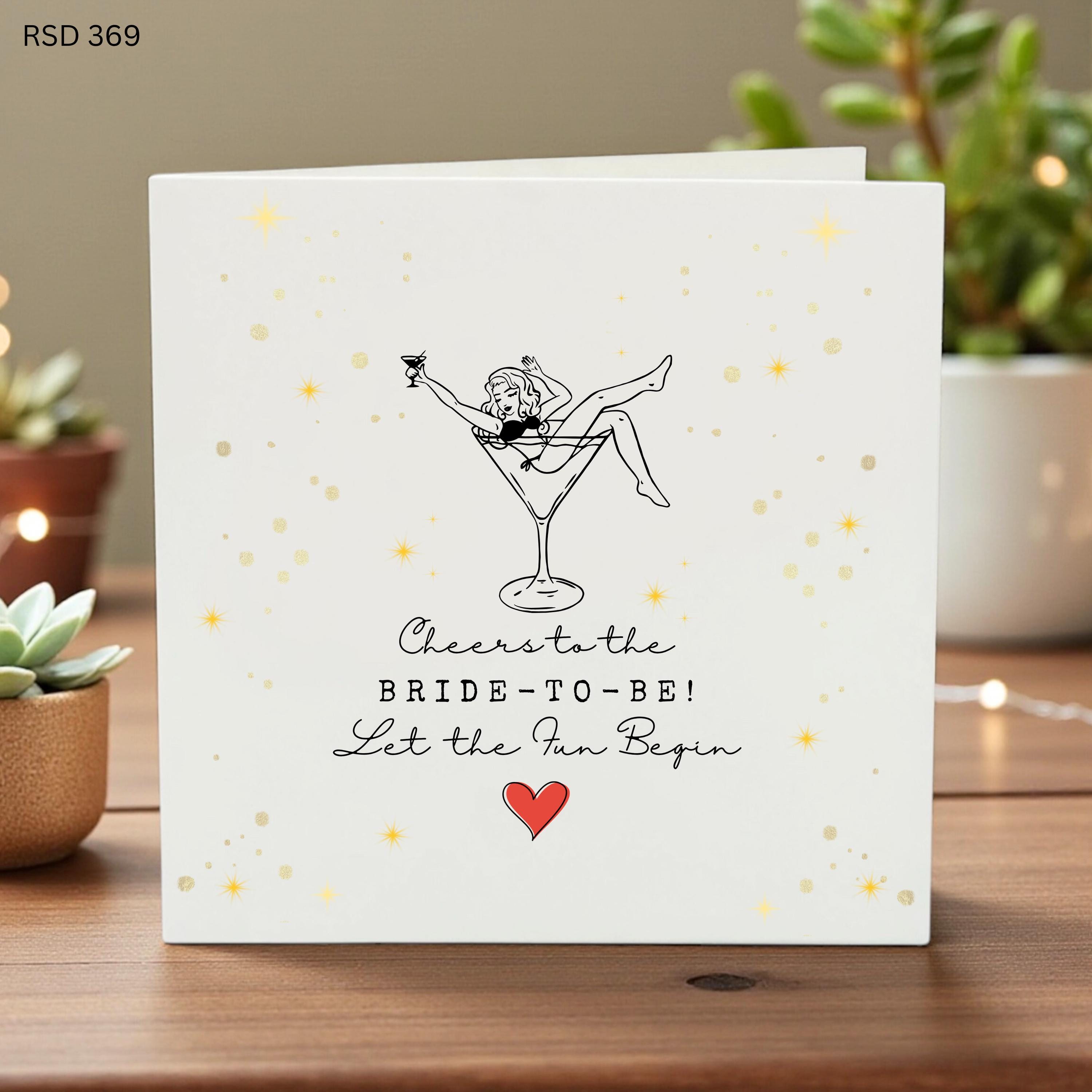 Personalized Happy Hen Do Card - Bride to Be - Bridal Shower