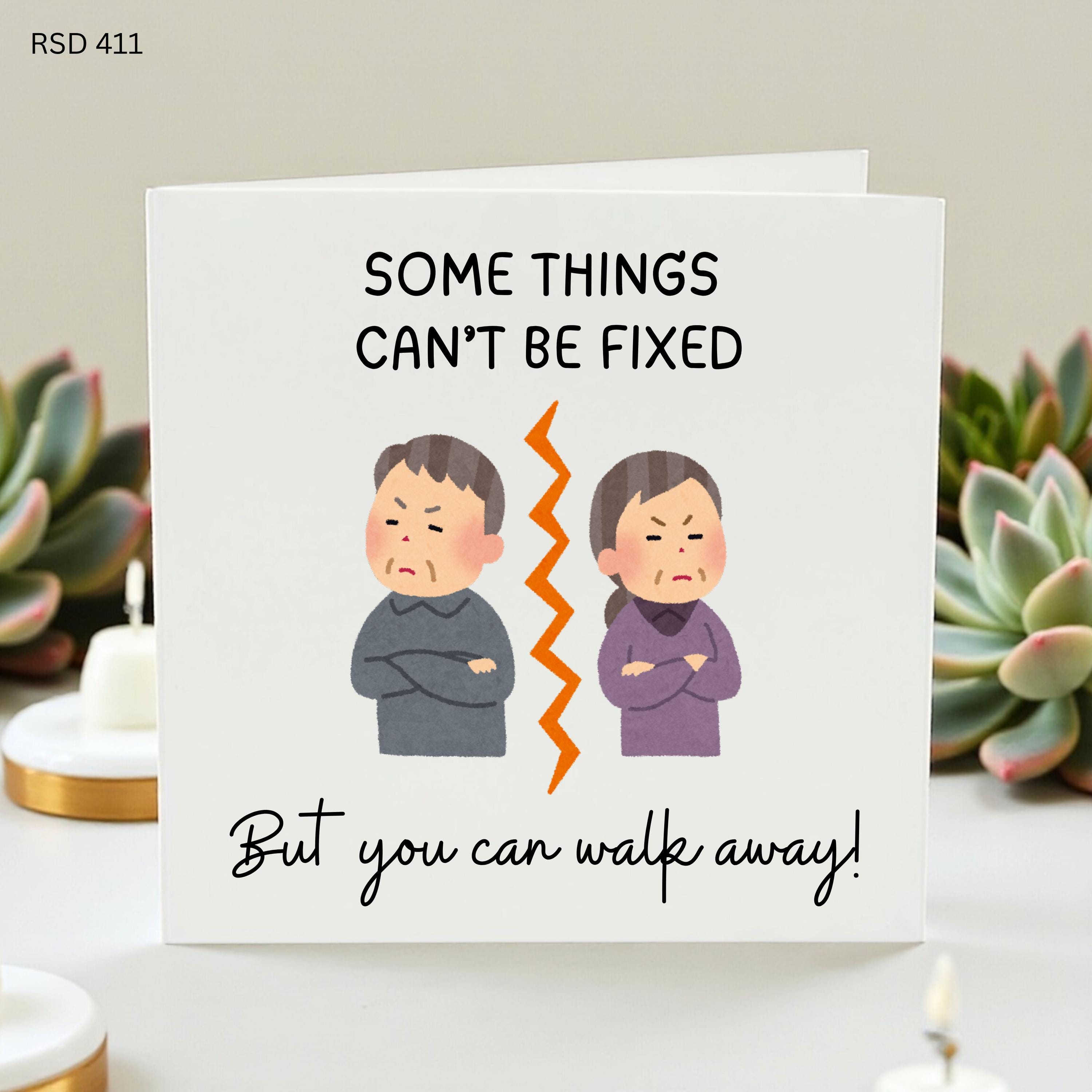 Funny Breakup Card, Divorce Greeting Card, Moving On Gift, Relationship Humor, Funny Goodbye Card, Sarcastic Divorce Card, Breakup Support