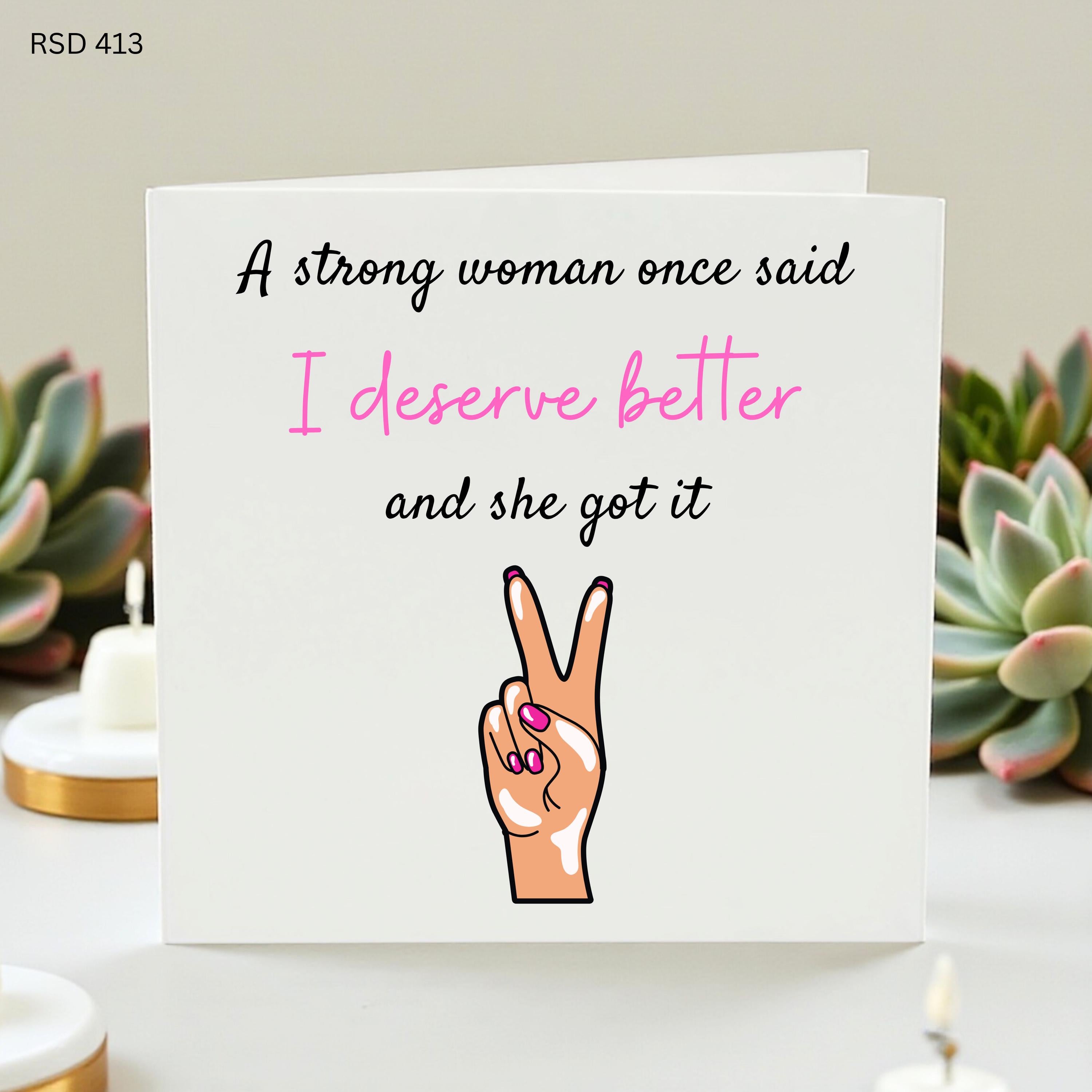 Funny Divorced Card: Cheeky Breakup Celebration - Thank God - Personalized 6x6 Card