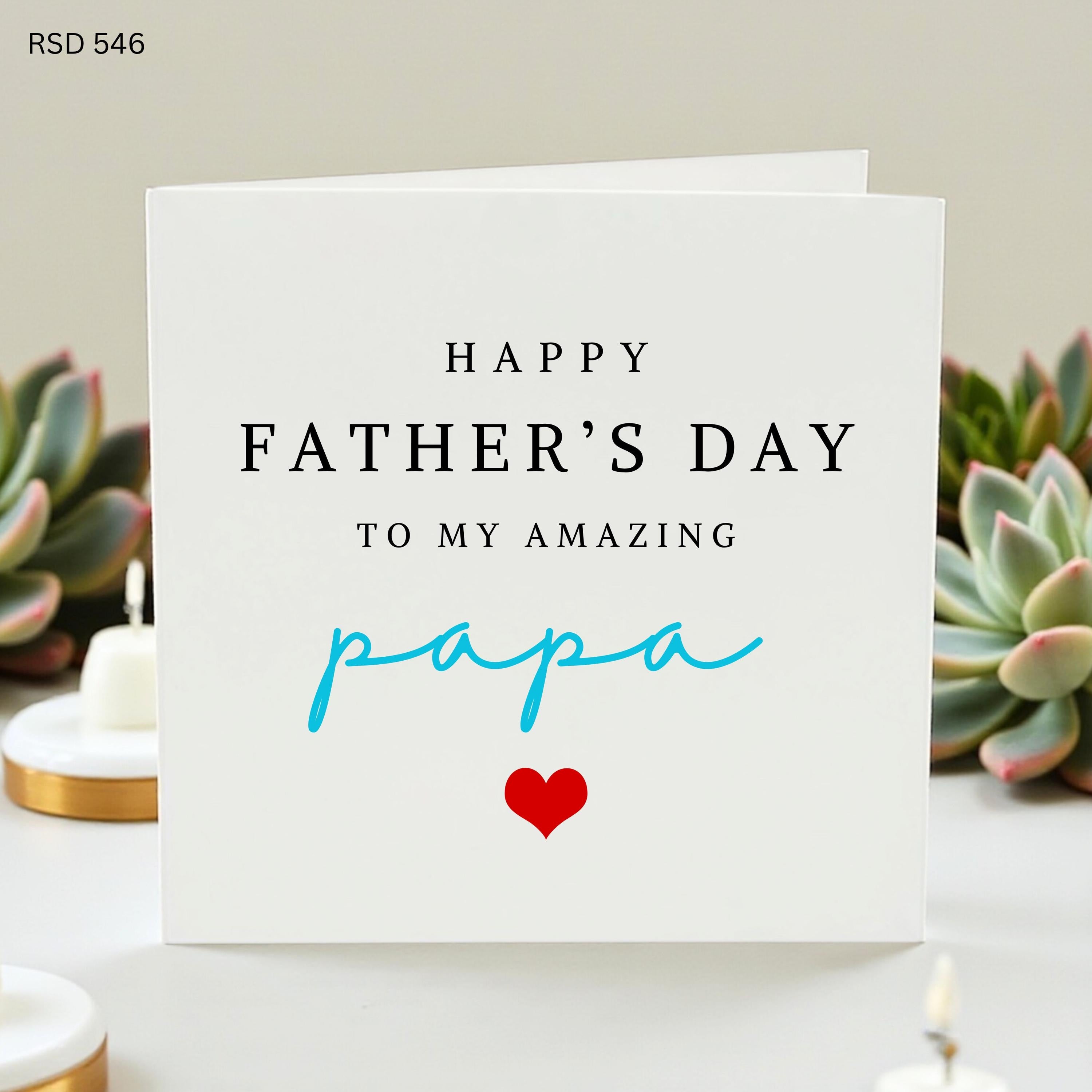 Father's Day Card for Papa, Amazing Papa Greeting Card, Papa Birthday Gift, Card for Dad, Best Papa Ever, Custom Card,Gift from Daughter Son