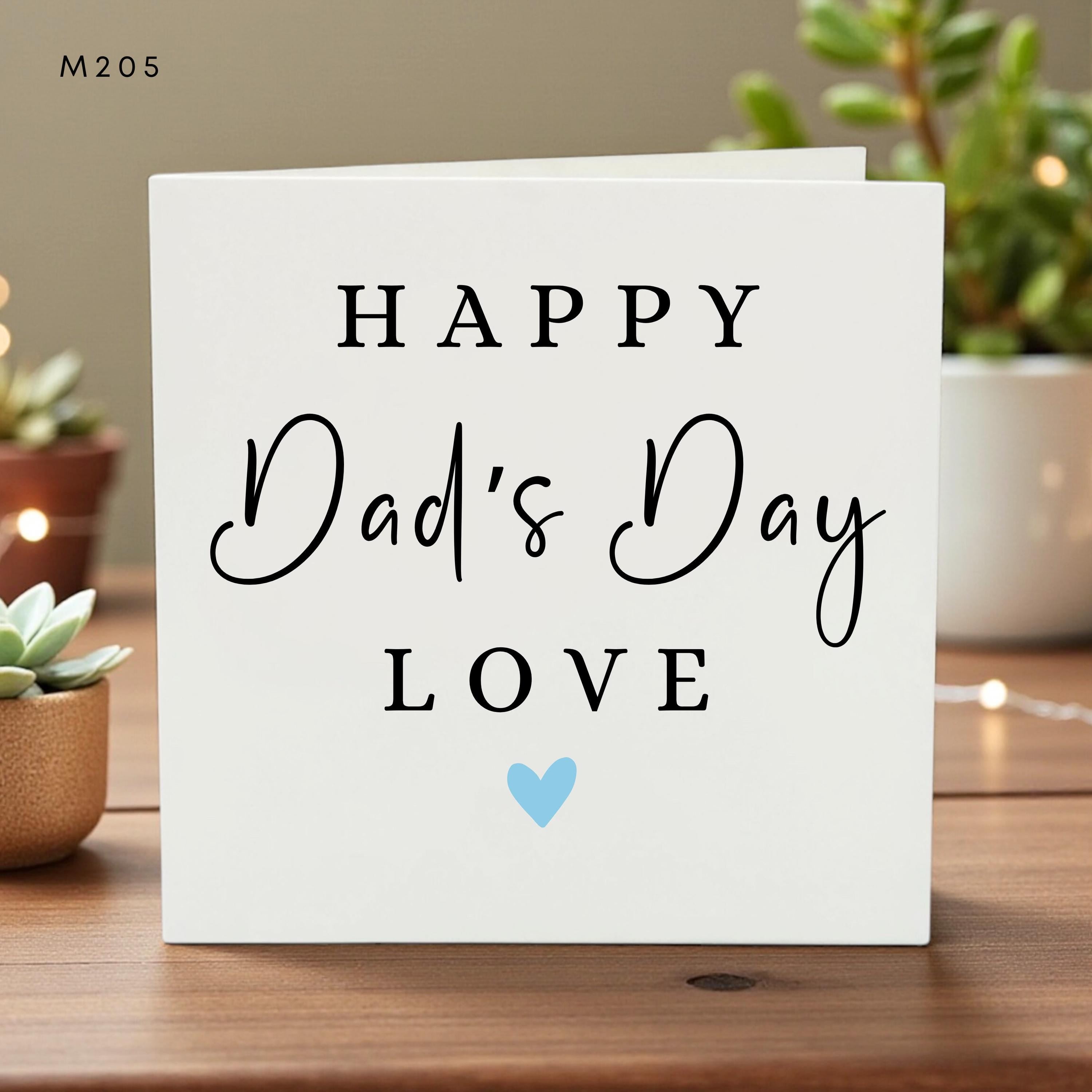 Happy Dad’s Day Card I Love You Greeting Card Father’s Day Personalized Daddy Gift From Child Handmade Birthday Appreciation