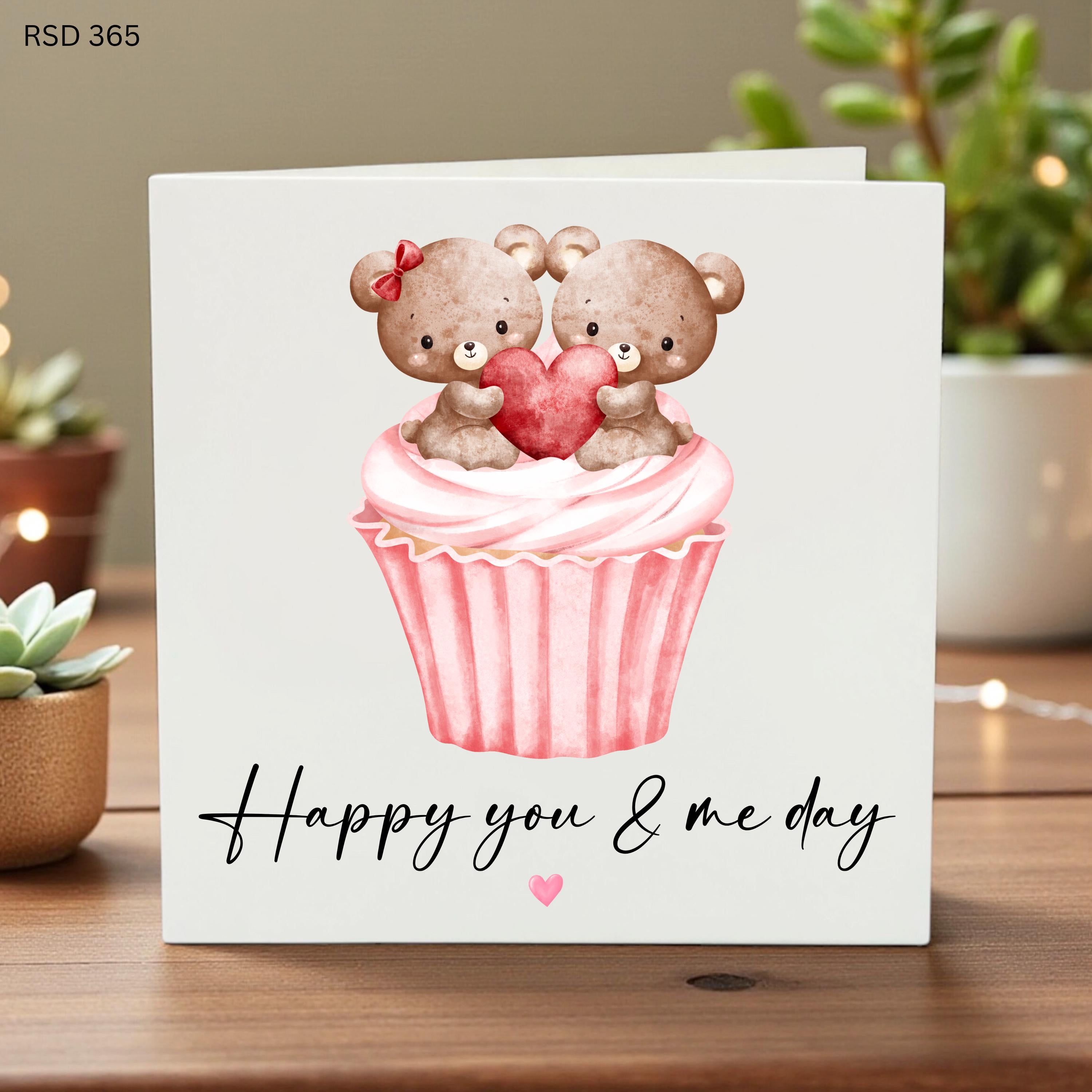 Funny Rude anniversary card,Cute Bear Novelty Joke Card, Romantic Love Greeting Card, You and Me Always