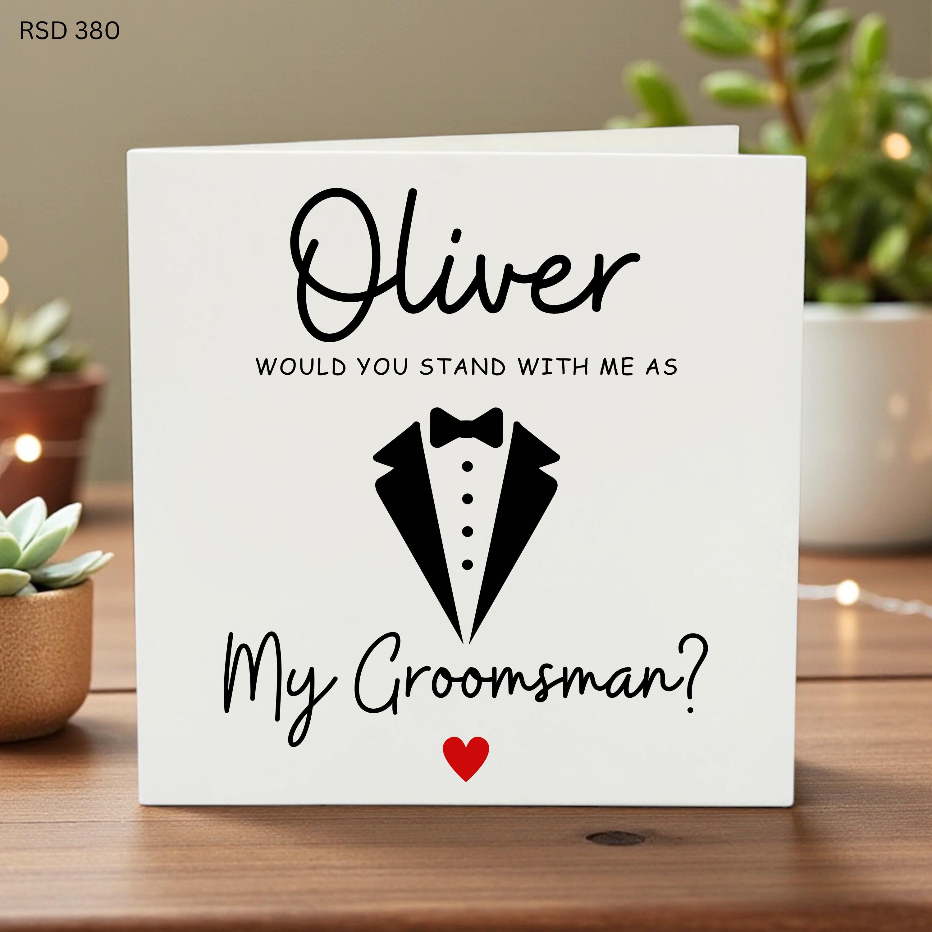 Will you be my Best man Card | Wedding proposal cards - Best man card - Best Man Gift - Card for Best Man - Best Man proposal card 6x6