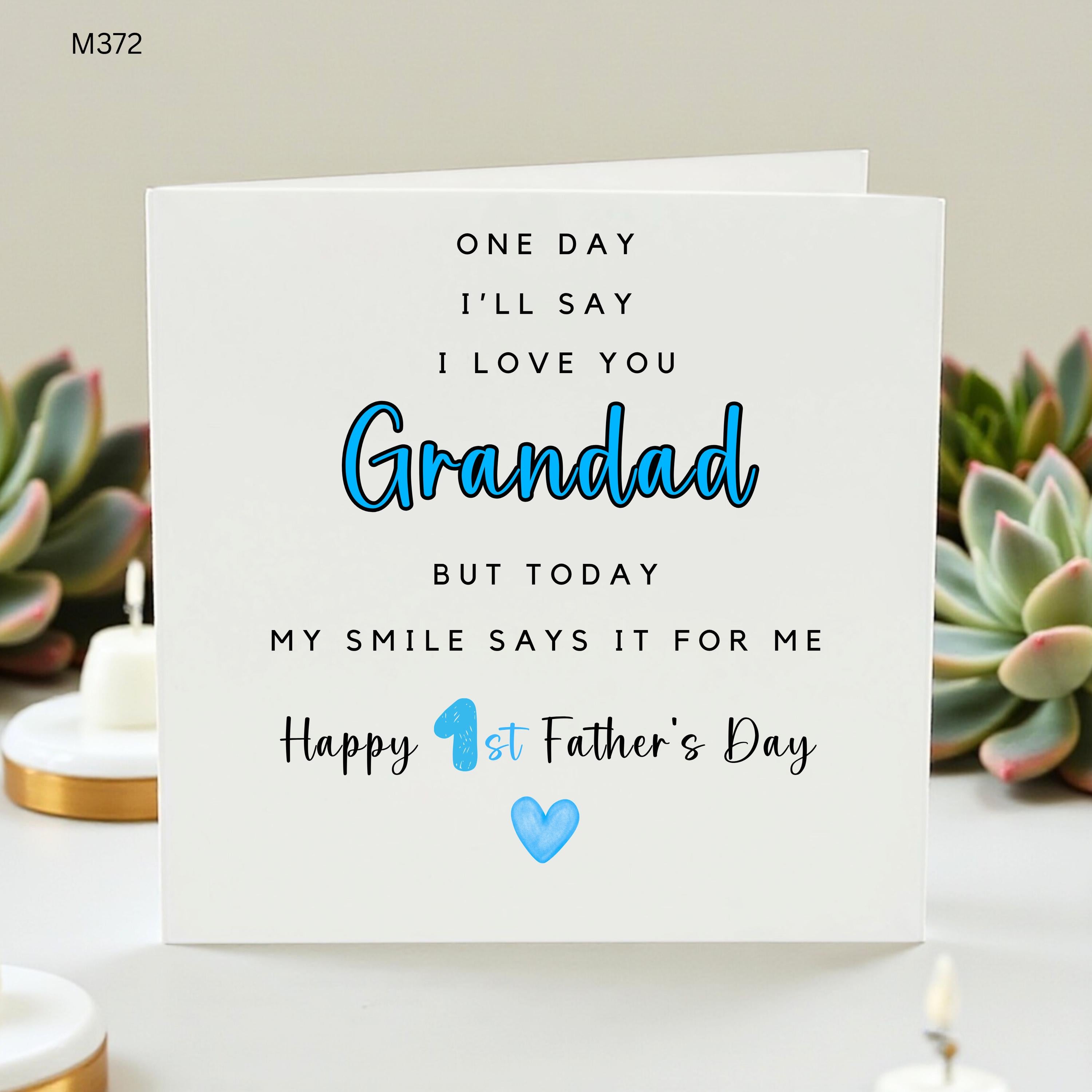Grandad Father's Day Card, You Loved Me First Grandpa Card, Personalised Grandad Gift, Happy Father's Day Grandfather, Sentimental Gramps