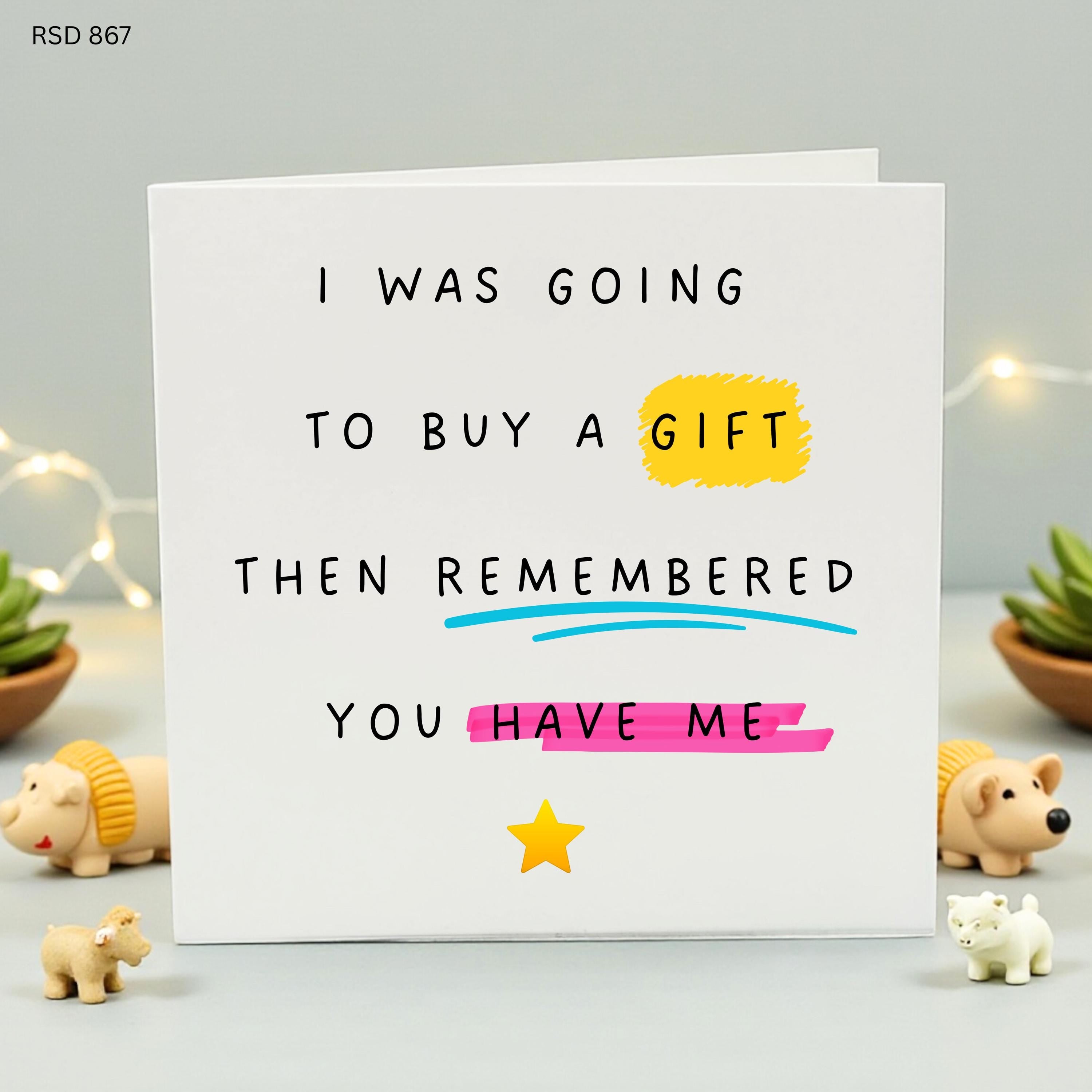 Funny Birthday Card for Friend or Partner, Sarcastic Best Friend Gift, Rude Humorous Greeting Card, You Have Me Card, Sassy Birthday Present