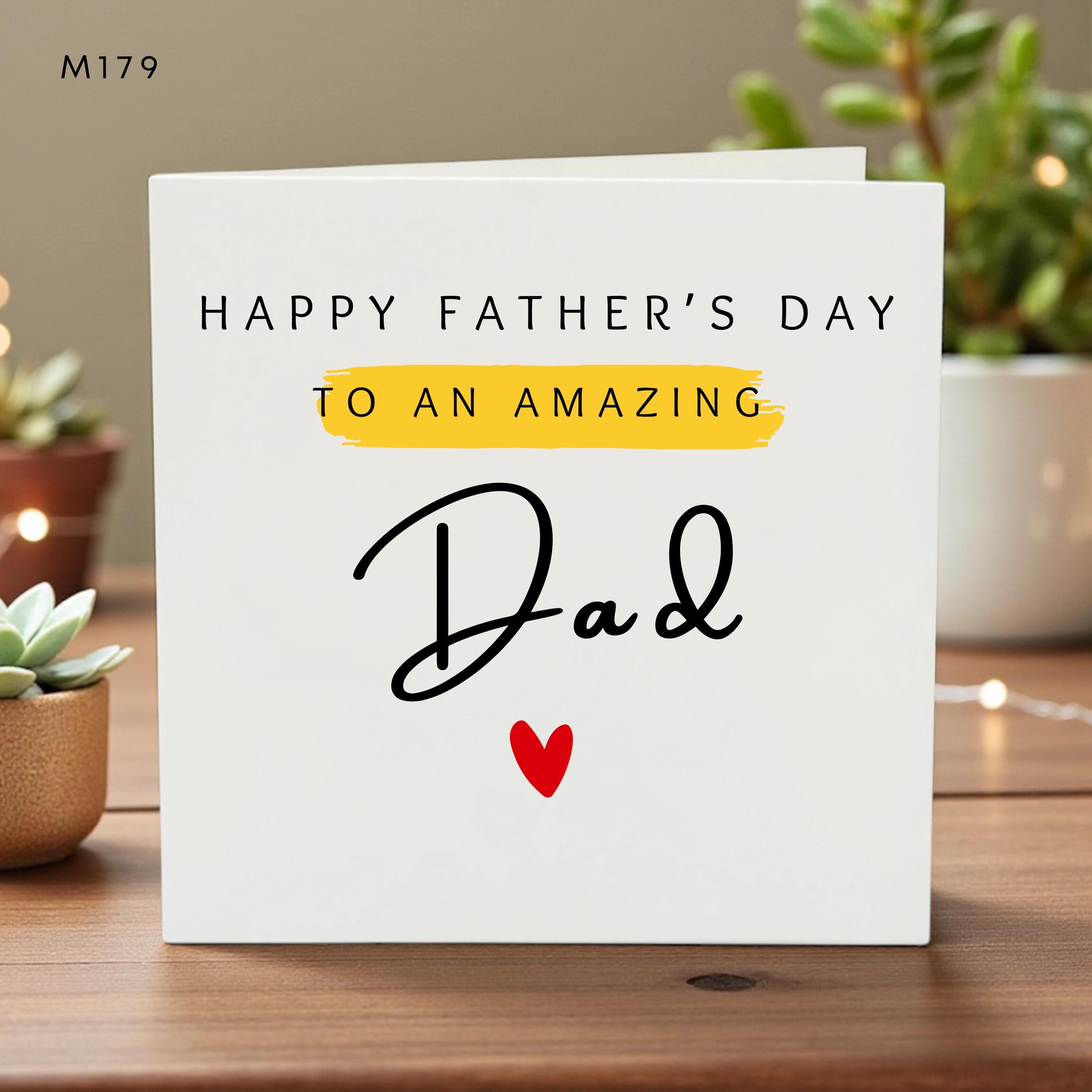 Fathers Day Card for Dad, New Dad Gift, Personalized Greeting, Cute or Funny First-Time Dad Card, Unique Fathers Day