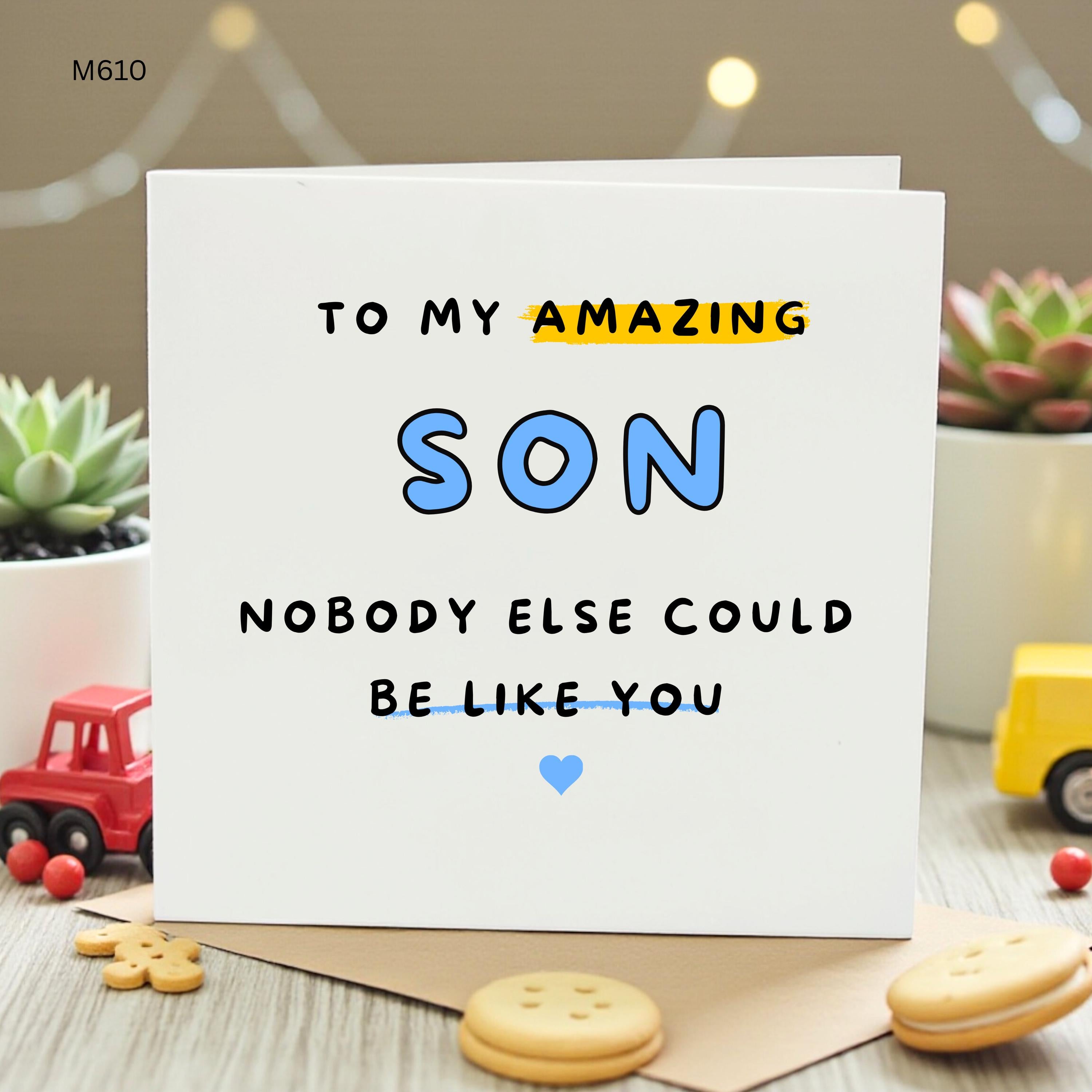 Birthday Card for Son from Mom, Amazing Son Birthday Card from Parents, Cute Heart Card for Son, Special Gift for Adult Son, Like You