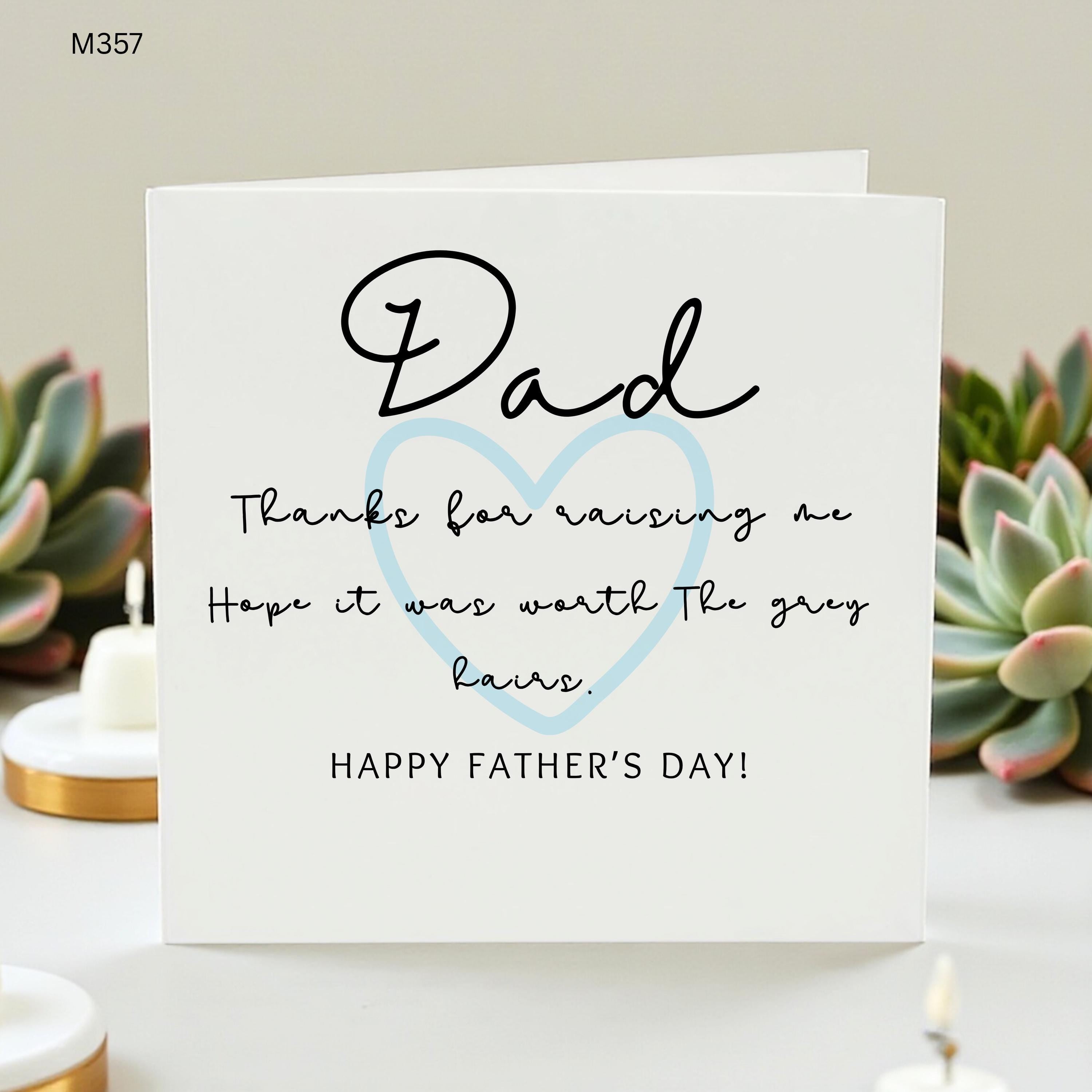Funny Father's Day Card for Dad, Worth the Grey Hairs Card, Sarcastic Dad Card from Daughter or Son, Humorous Father's Day Gift