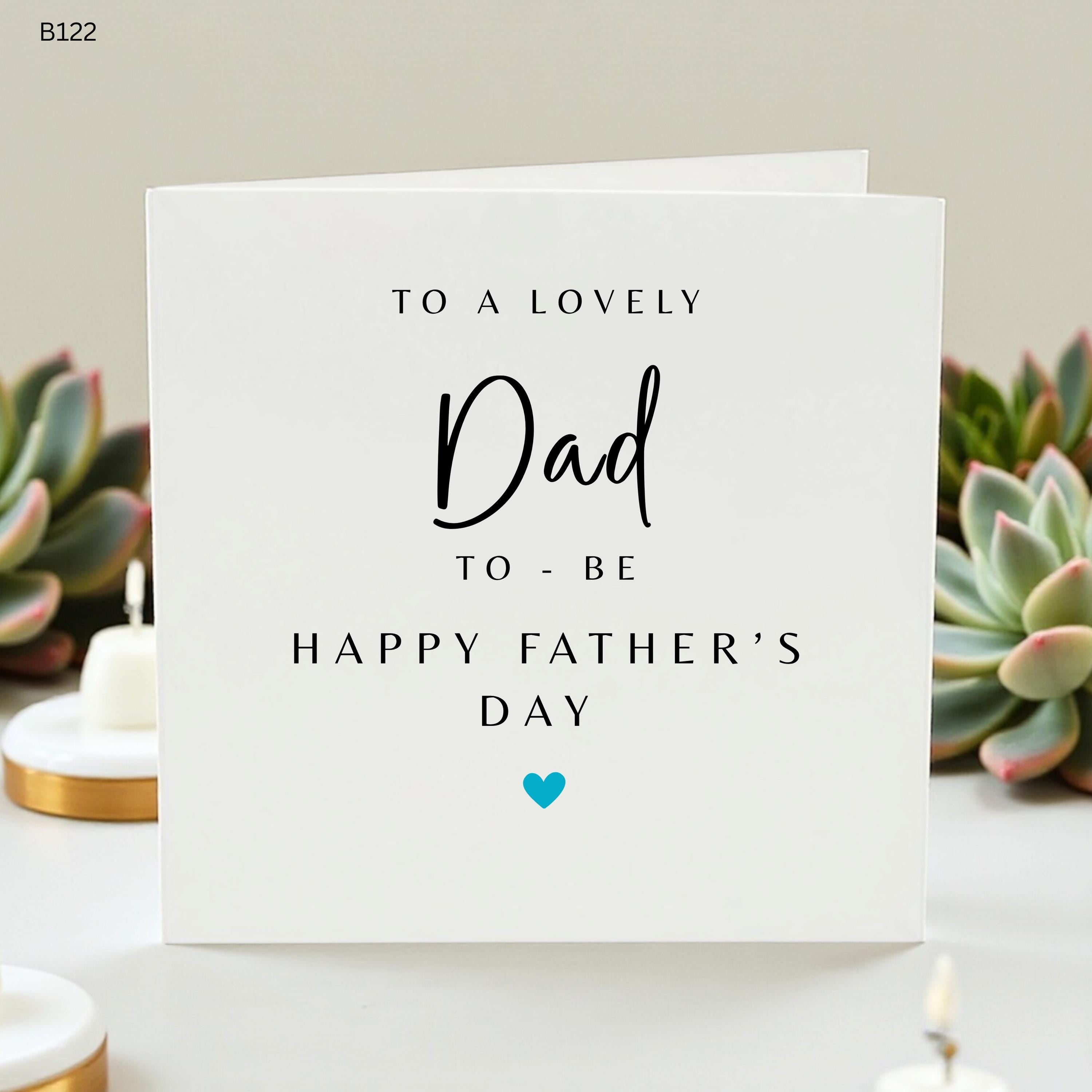 Dad to Be Father's Day Card, To a Lovely Dad to Be Greeting Card, First Father's Day Gift from the Bump, New Dad Expecting Card for Him