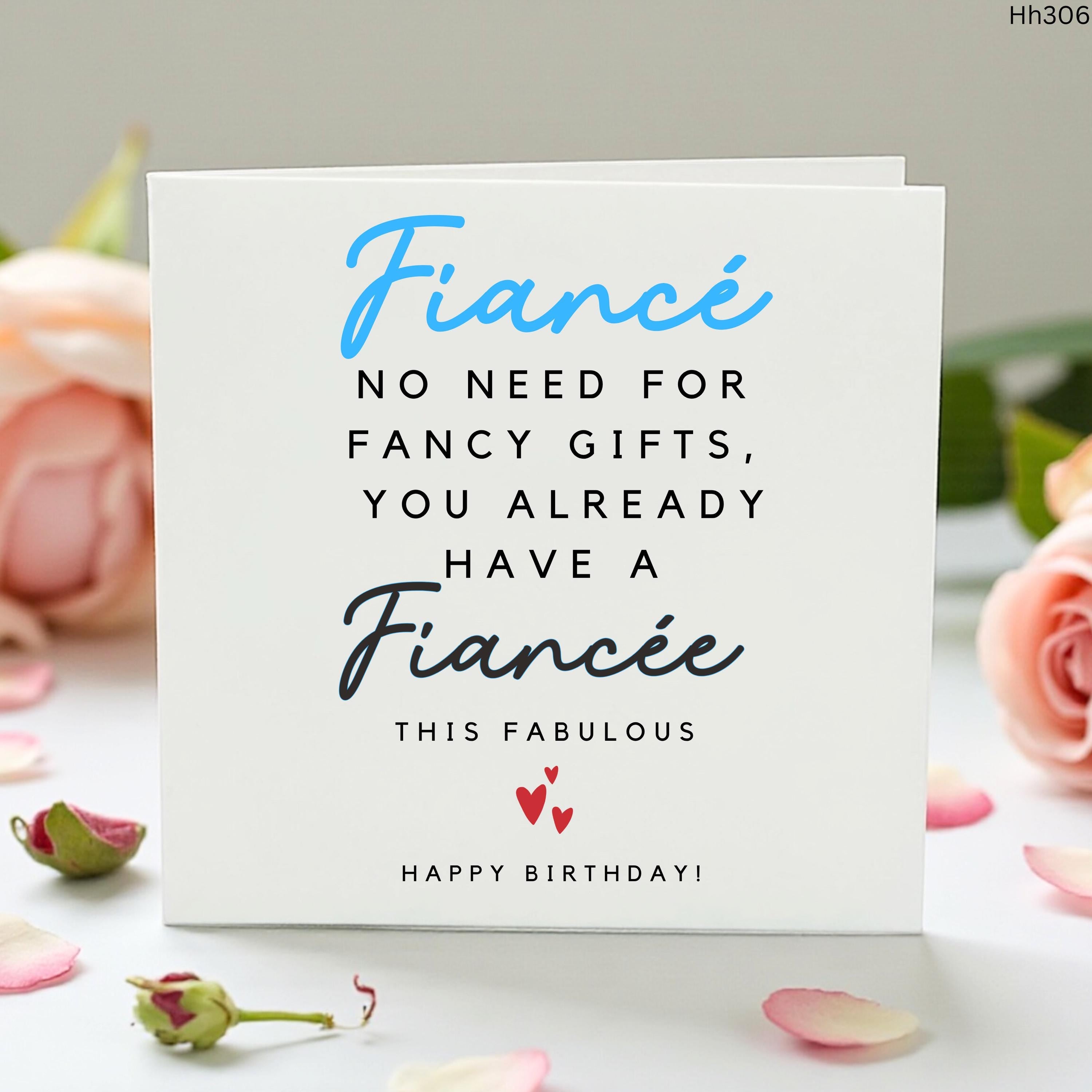 Funny Fiancé Birthday Card from Fiancée, Sarcastic Birthday Card for Him, Cute Engagement Joke Card, Witty Birthday Gift for Future Husband