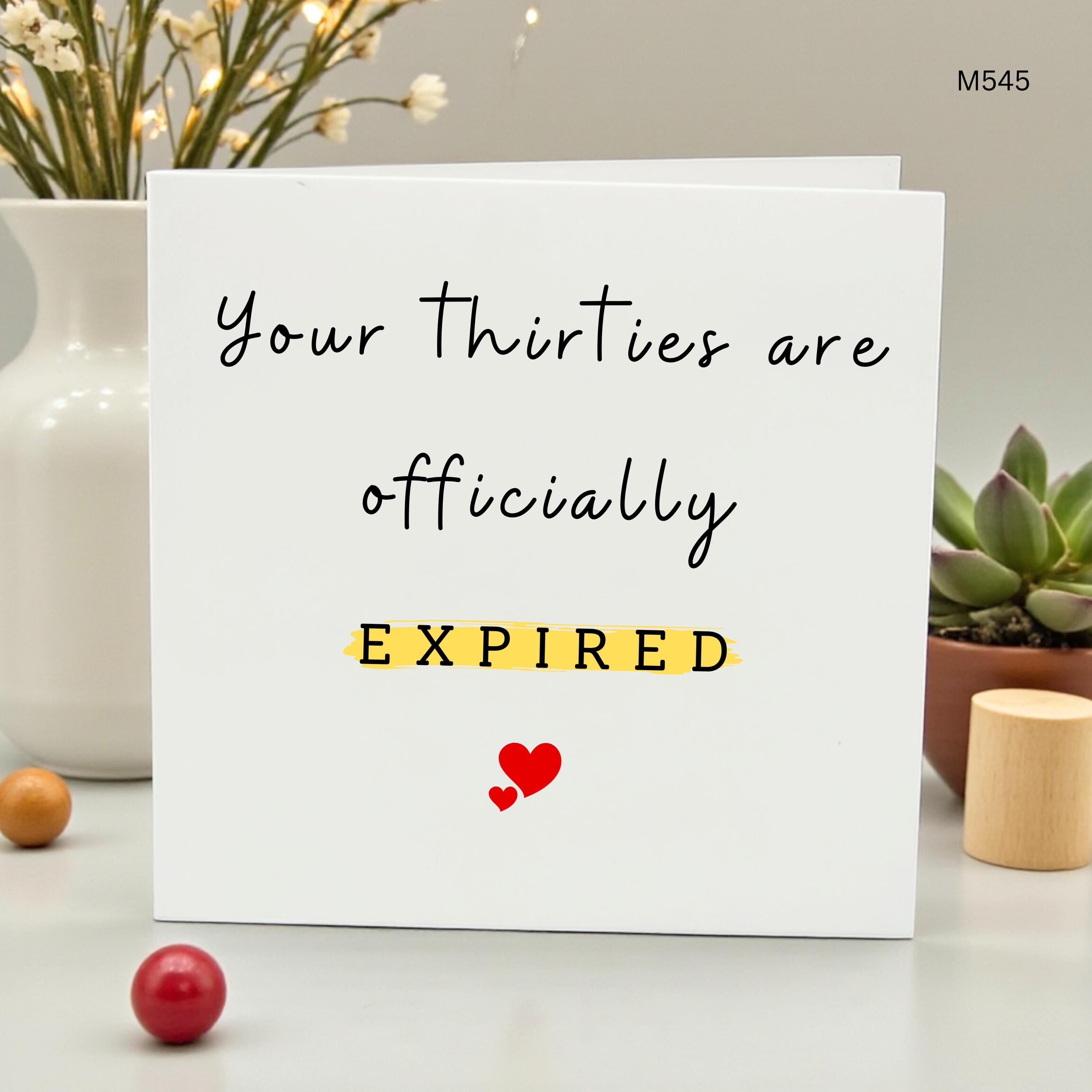 Funny 40th Birthday Card for Him Her, Your Thirties are Officially Expired Card, Sarcastic 40th Bday Gift for Friend, Husband, Wife, Sister
