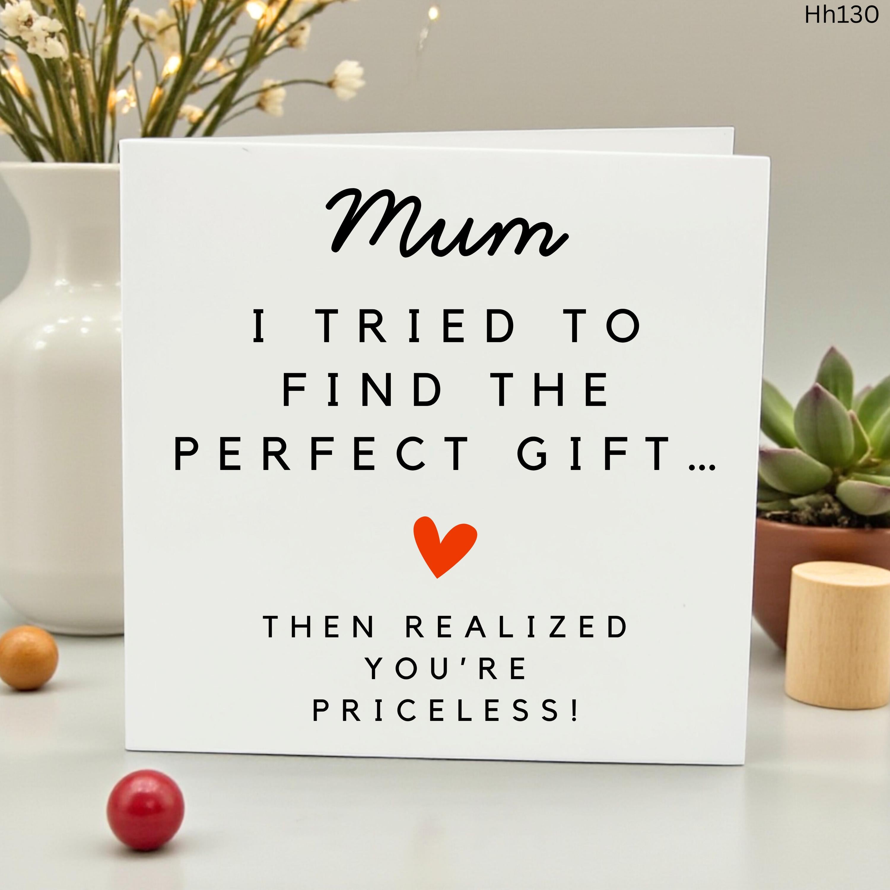 Funny Mum Birthday Card - You're Priceless - Cheeky Birthday Greeting Card for Mum from Daughter or Son - Cute Mother's Day or Birthday Gift